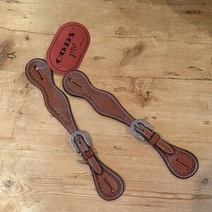 Brown Leather Spur Straps